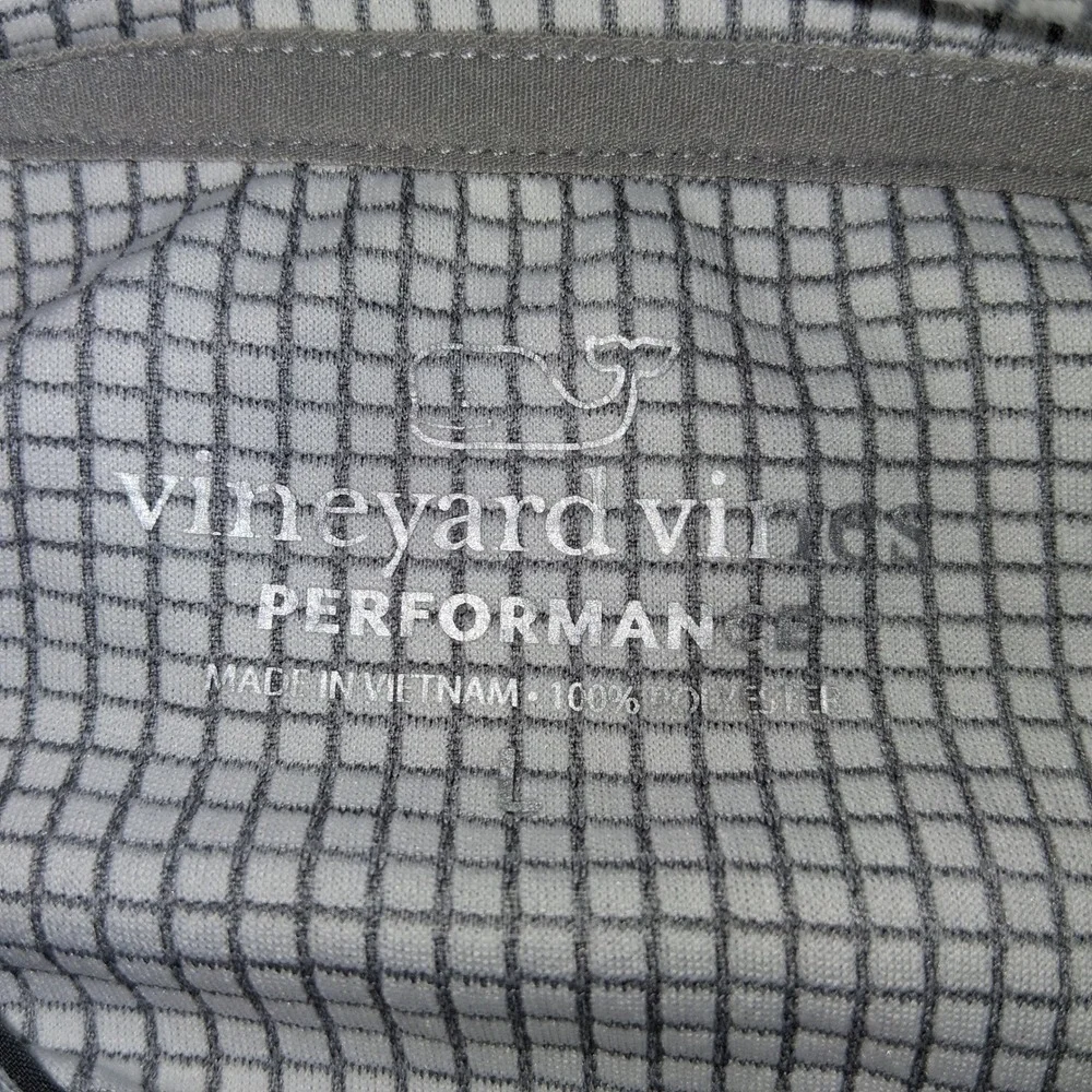 Vineyard Vines Performance Zac Brown Band Gray 1/4 zip Mens Large - Picture 3 of 15